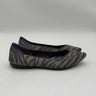 ROTHY’S “THE POINT” Gray Zebra Knit Pointed Toe Slip On Flats Womens Size 5 Rothy’s