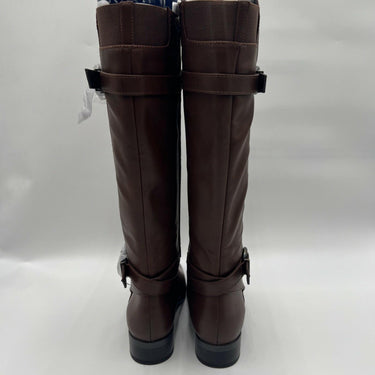 Naturalizer Womens Sahara Buckle Detail Tall Riding Boot Dark Brown Size 5 M Naturalizer