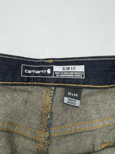 Carhartt Slim Fit Jeans Mens  Dark Wash Denim Workwear Original Fit 38X34 Carhartt