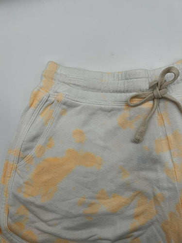 Sundry Women's orange and white tie-dye shorts Drawstring Waist Pockets Size 2 Sundry