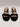 Gianvito Rossi black suede Gold Chain block-heel sandals Size 36 GIANVITO ROSSI