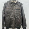 Levis Faux Leather Bomber Jacket Mens Brown Sherpa Lined Flight NWD  XXL Levi's