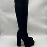 Stuart Weitzman Party black suede platform knee-high boot Size 5.5B Stuart Weitzman