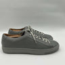 Men’s Saks Fifth Avenue gray minimalist leather sneakers Low Too Size 10.5 Saks Fifth Avenue