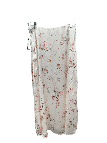 Vince Camuto Floral Print Midi Skirt New Ivory Size M Vince Camuto