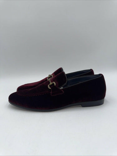 Steve Madden Mens Kimer Loafer Red Velvet Leather Size 8.5 M Steve Madden