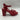 Mix No. 6 Red Patent Leather Chunky Heel Sandals With Ankle Strap - Size 9.5 Mix No. 6
