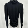 Joe’s Jeans Woman’s Long Sleeve Black Top Turtle Neck Ruched Sides Size S Joe's Jeans