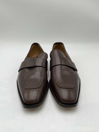 Men’s Gucci Broadwick Brown Leather Slip On Loafers Size 5.5 UK Gucci