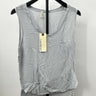 Lanston tank top Light Grey Asymmetrical Hem Woman’s Top Size S Lanston