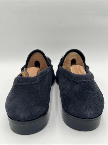 Men’s Saks Fifth Avenue "Dominic" Navy Perforated Suede Horsebit Loafer Size 9.5 Saks Fifth Avenue