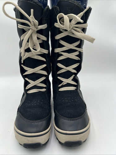 Sorel Kids Lace Up Tall Snow Boot Black Size 5