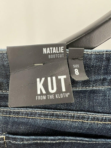 KUT From The Kloth Jeans Womens Natalie Bootcut Mid Rise Dark Wash NWT Size 8 KUT from the Kloth