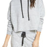 Women's Project Social T Speckled Cutoff Hoodie, Size Medium - Grey Project Social T