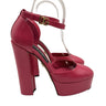 Women’s Dolce & Gabbana 145mm Pink patent-leather platform pumps Size 38.5 Dolce&Gabbana