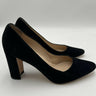 Manolo Blahnik Tucciototo 90 block-heel suede pumps in black Size 37.5 Manolo Blahnik