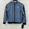 NWT Reebok Girls Full Zip Hooded Windbreaker, Hoops Blue Size L Reebok