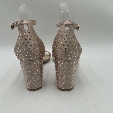 Stuart Weitzman Nudistcurve 75 Rose gold block-heel sandals Size 11 Stuart Weitzman