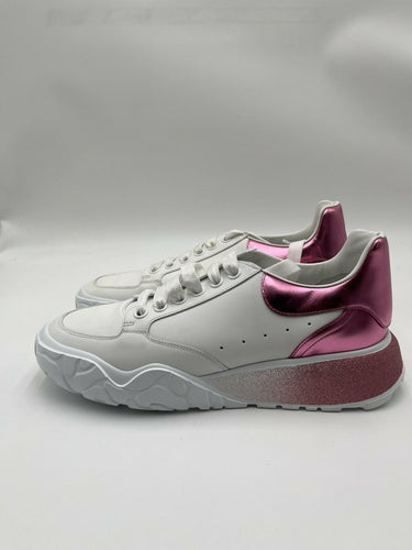 Alexander McQueen Court Trainer in the White/Pastel Pink degrade Size 41 Alexander McQueen