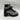 Women’s MONCLER Carol Shimmery Lace Up Ankle Strap Combat Boots Gray Size 35.5