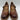 Women’s Born Oksana Brown Leather Buckle Strap Block Heels Size 8.5M Born