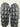 Valentino Garavani Roman Stud Turtle Slide Sandals in black rubber Size 40 Valentino