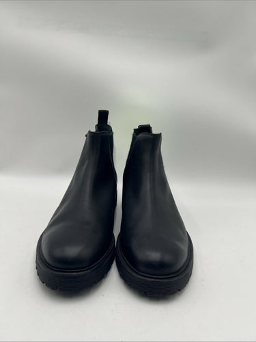 Men’s Vince Benner Leather Chelsea Boots Black Size 12M/46