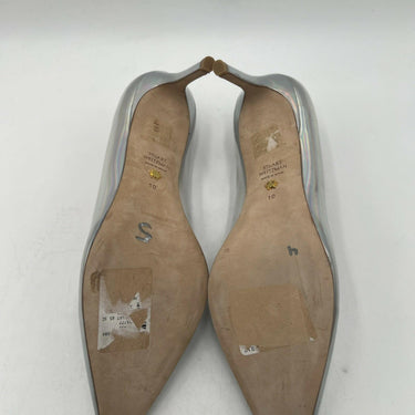 Women’s Stuart Weitzman Stuart 100 Scallop Iridescent Faux Leather Pumps 10B Stuart Weitzman
