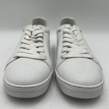 Women’s Stuart Weitzman white leather Lace Up Low Top Sneaker Size 9B Stuart Weitzman