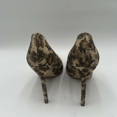 Manolo Blahnik BB 105 Leopard Print Fabric Pointed Toe High Heels Womens Size 36 Manolo Blahnik