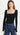 Free People Women's Wind Down Layering Top, Black, L Free People