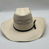 Cody James Natural Straw Cowboy Hat Vented Crown Wide Brim Gus Crease Size 6 7/8 Cody James