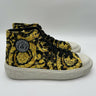 Men’s Versace Canvas High 'Barocco Print  Black Gold' sneakers Size 43 Versace