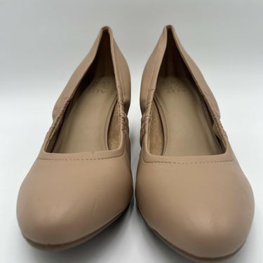 Women's Naturalizer Lexington Nude Slip On Block Heels Pumps Shoes Size 10M Naturalizer