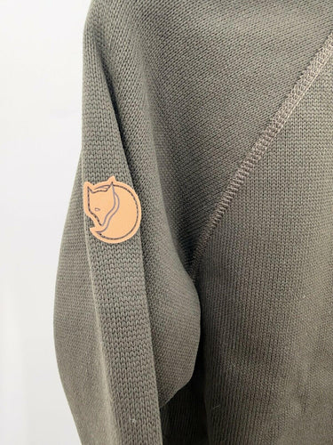 Fjallraven Ovik Fleece Zip Sweater Deep Forest Green Womens Jacket Size S