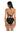 La Blanca Women's Banded Mid Waist Pant Bikini Swimsuit Bottom, Black Size 12 La Blanca