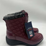 Khombu Megan Burgundy Quilted Winter Snow Boots Womens Waterproof SA 6M Khombu