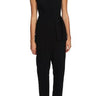 Women's Cece Faux Wrap Black Jumpsuit, Size 8 CeCe