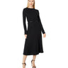 Vince Women's Long Sleeve TIE Waist Dress Black Size S Vince