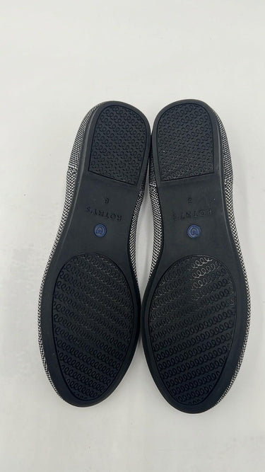 Women’s Rothys The Flat Grey Birdseye Herringbone Ballet Round Toe Size 6 Rothy's