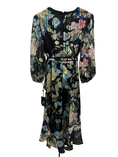 Adrianna Papell Printed Floral Chiffon Wrap Woman’s Dress Size 4