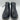 Sugar Truffle Black Faux Leather Double Zipper Ankle Boots Womens 8.5 Sugar