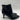 Kelly & Katie EVIA Black Faux Leather Pointed Toe Side Zip Booties, Size 7W Kelly & Katie