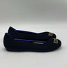 Rothy’s The Flat Limited Edition In Black Gold Toe Embroidery Size 5 Rothy’s