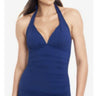 Lauren Ralph Lauren Beach Club Solid Molded Cup Halter Tankini Top - Sapphire 8 Ralph Lauren