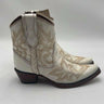 Circle G Women's Pearl Embroidered Ankle Bootie White Size 7.5M Circle G