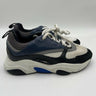 Men’s Dior B22 Lace Up sneaker in a blue, black, grey, and white Size 39 Dior