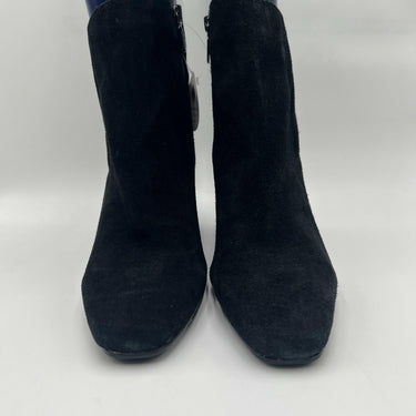 Blondo SANAA Black Suede Waterproof Zip Block Heel Ankle Boots Women’s 9.5 M