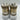 Christian Dior D-Player high-top sneaker white/gold metallic leather Size 39 Dior