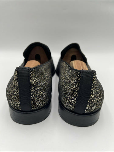 Men’s  Saks Fifth Avenue Collection Glitter Canvas Loafers Size 10M Saks Fifth Avenue